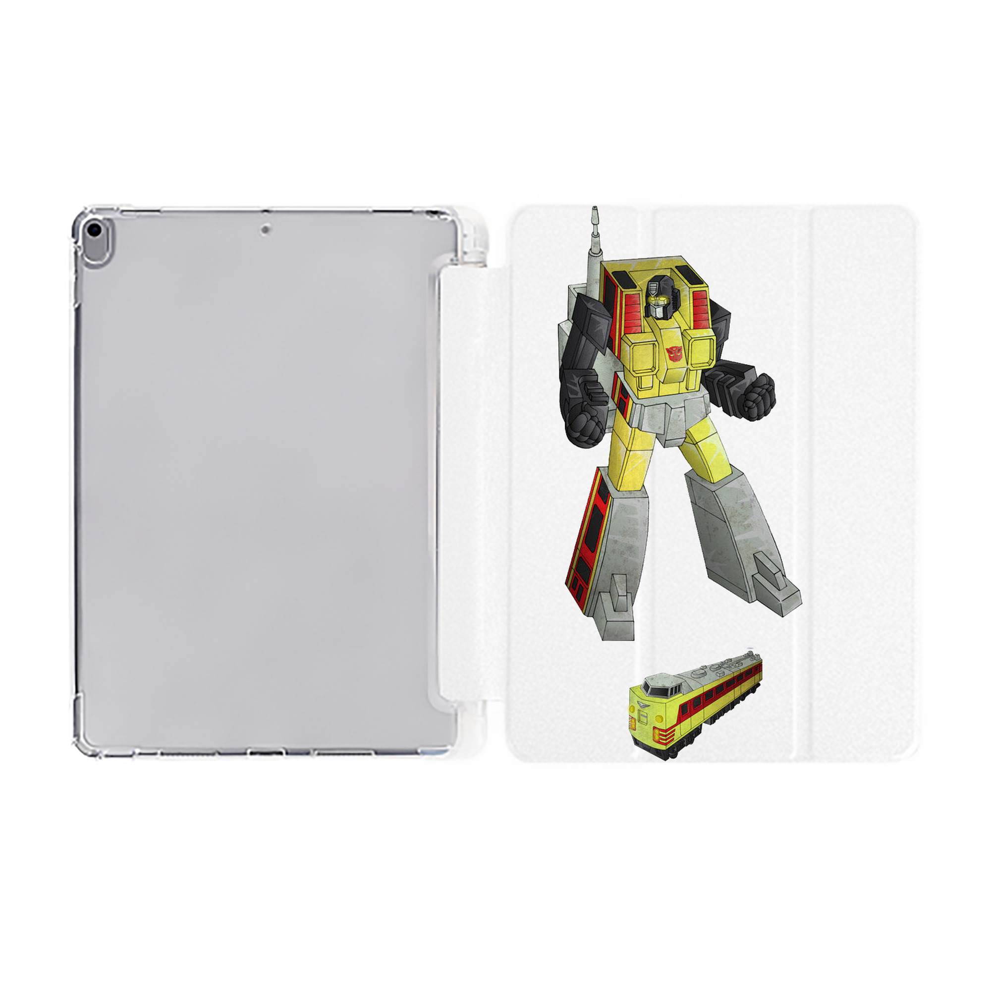 （画像用）  IPad ケース ペン収納付き 三つ折りスタンド PUレザー×シリコン 対応機種9.5/10.5/10.9インチ